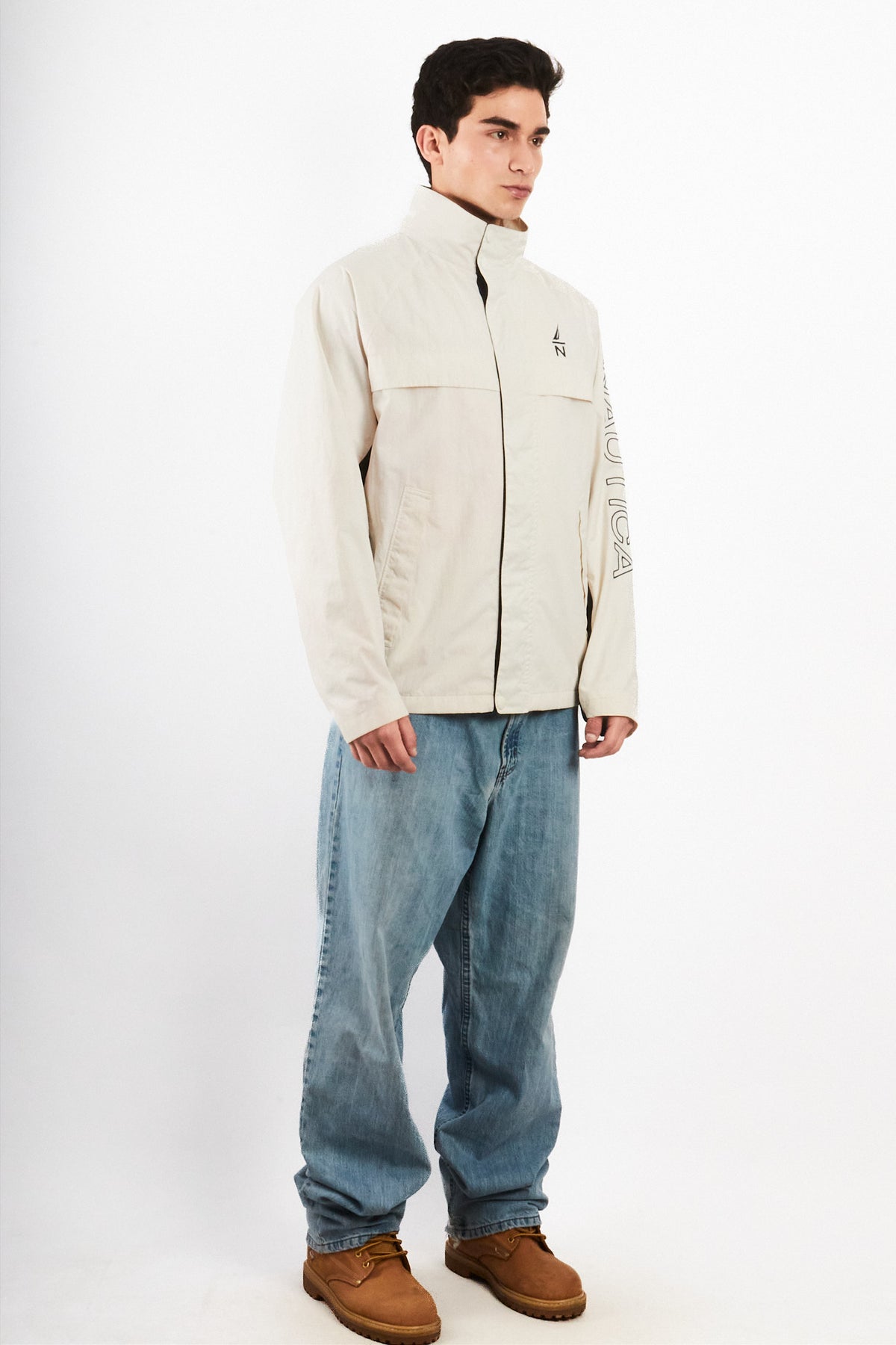 2000 Vintage Nautica Impermeable Spellout Jacket (L/XL)