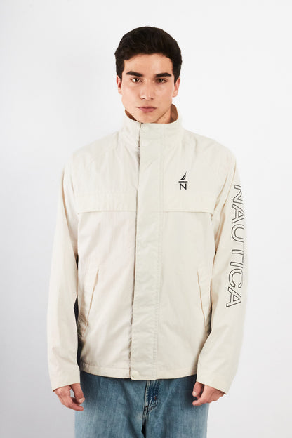 2000 Vintage Nautica Impermeable Spellout Jacket (L/XL)