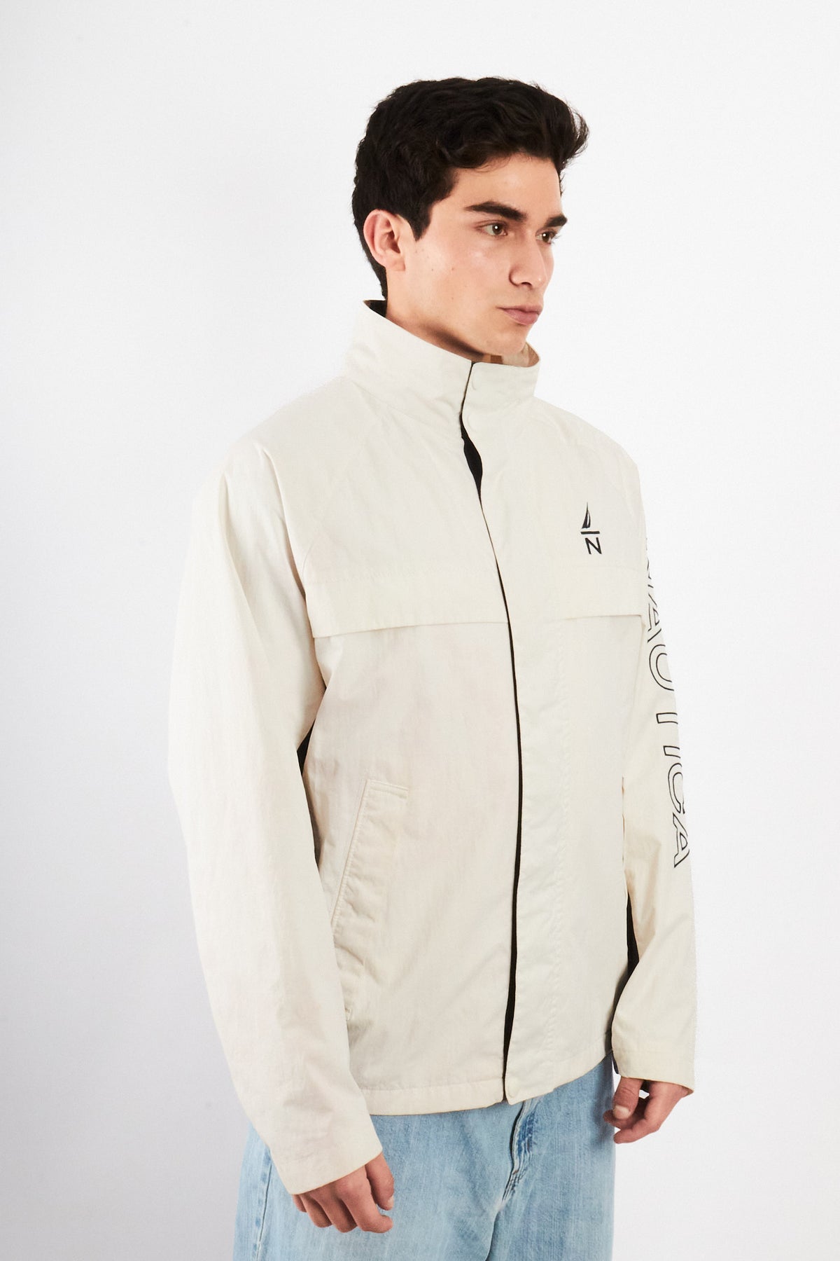 2000 Vintage Nautica Impermeable Spellout Jacket (L/XL)