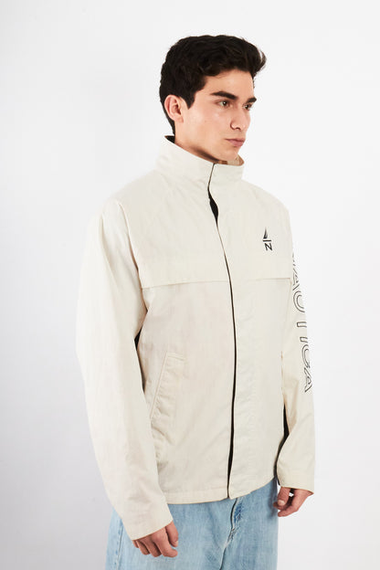 2000 Vintage Nautica Impermeable Spellout Jacket (L/XL)