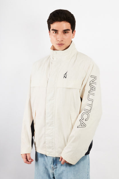 2000 Vintage Nautica Impermeable Spellout Jacket (L/XL)