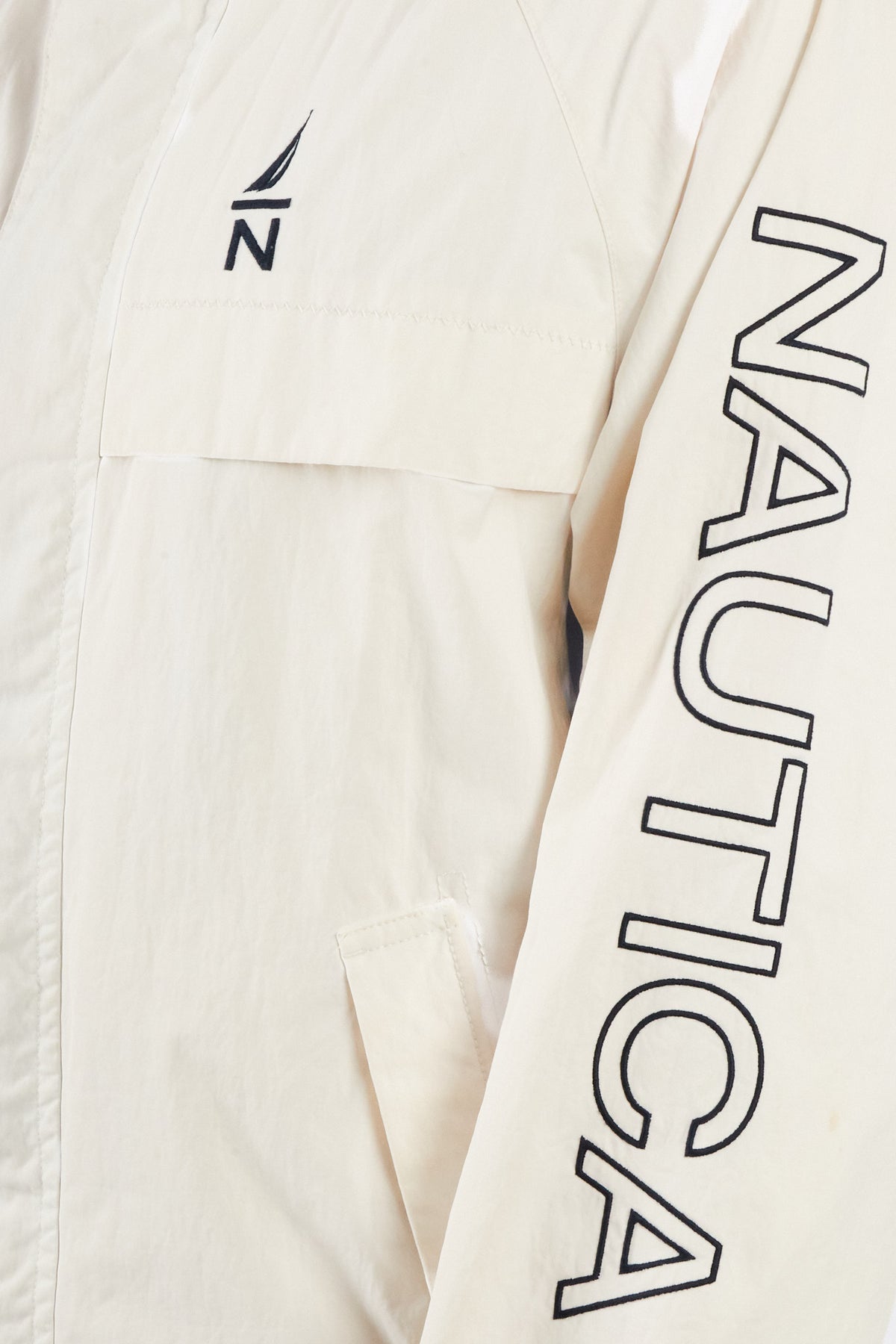 2000 Vintage Nautica Impermeable Spellout Jacket (L/XL)