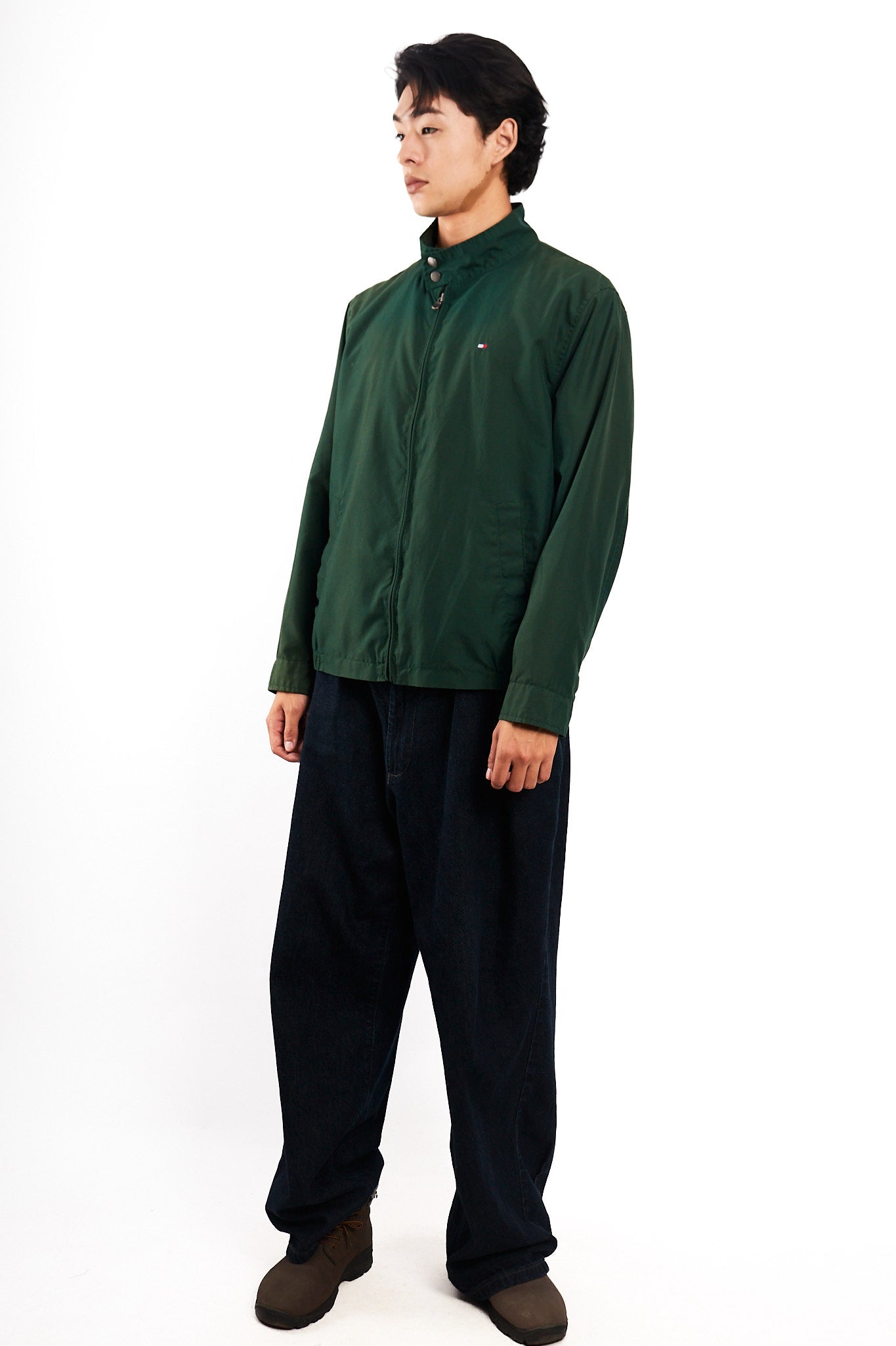 2000 Vintage Tommy Hilfiger Forest Green Bomber Jacket (M/L)
