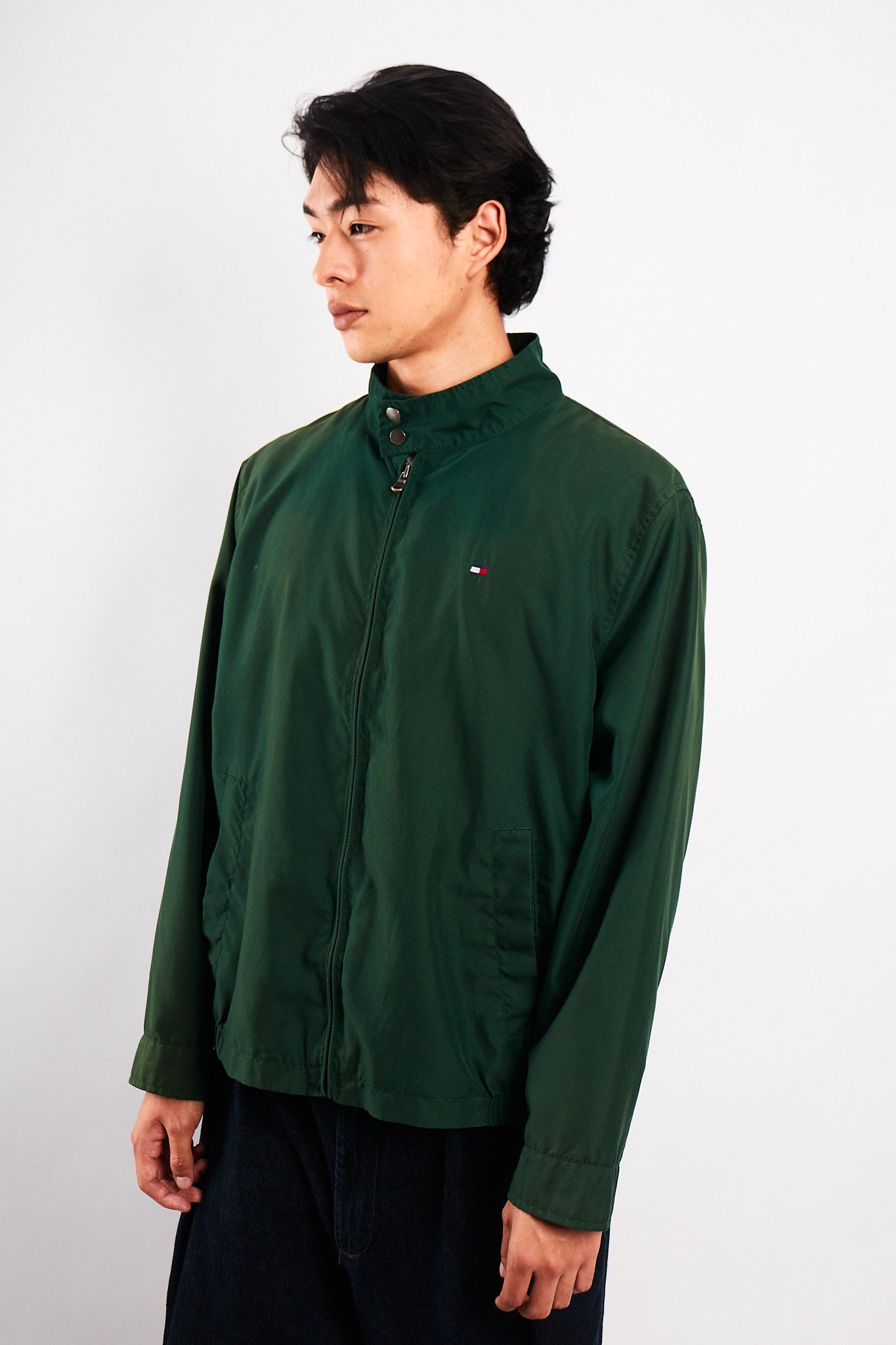 2000 Vintage Tommy Hilfiger Forest Green Bomber Jacket (M/L)