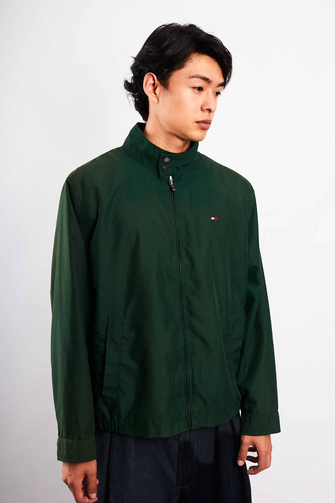 2000 Vintage Tommy Hilfiger Forest Green Bomber Jacket (M/L)