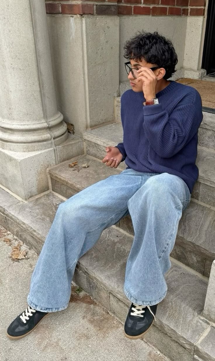 Carhartt Light Vintage Blue Baggy Jean (34)