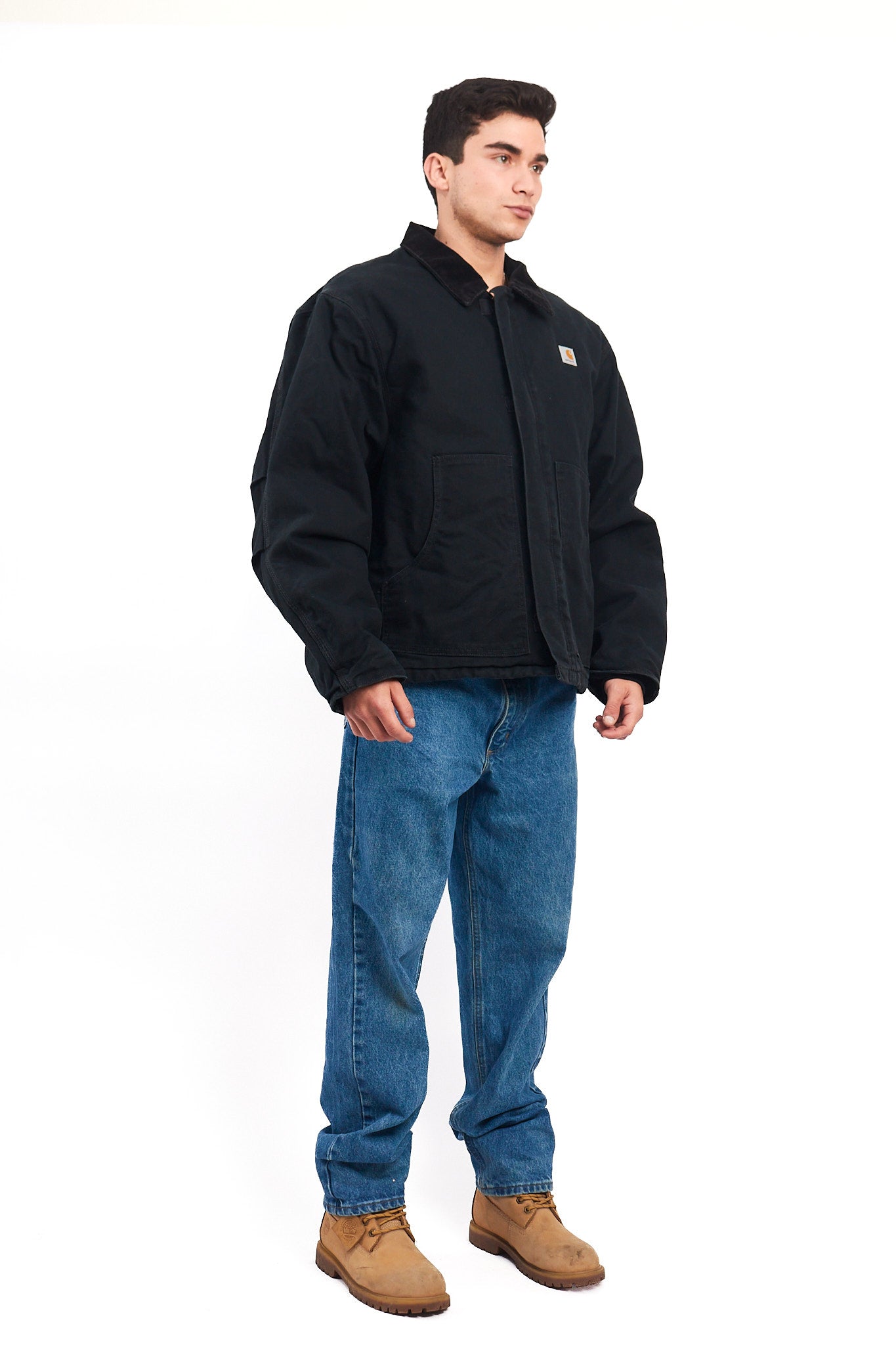 Vintage Carhartt Quilted Black Artic Jacket (L/XL)