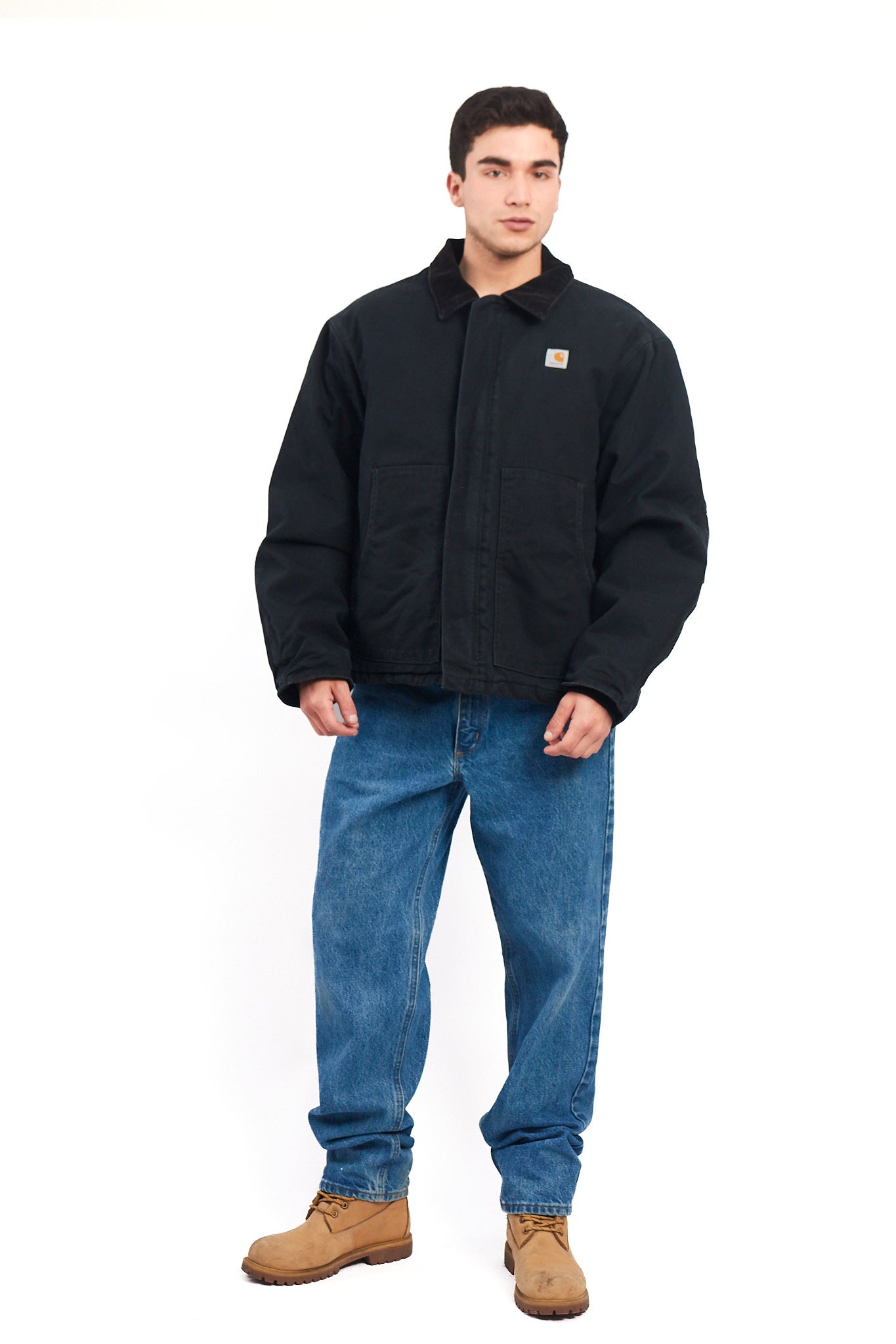 Vintage Carhartt Quilted Black Artic Jacket (L/XL)