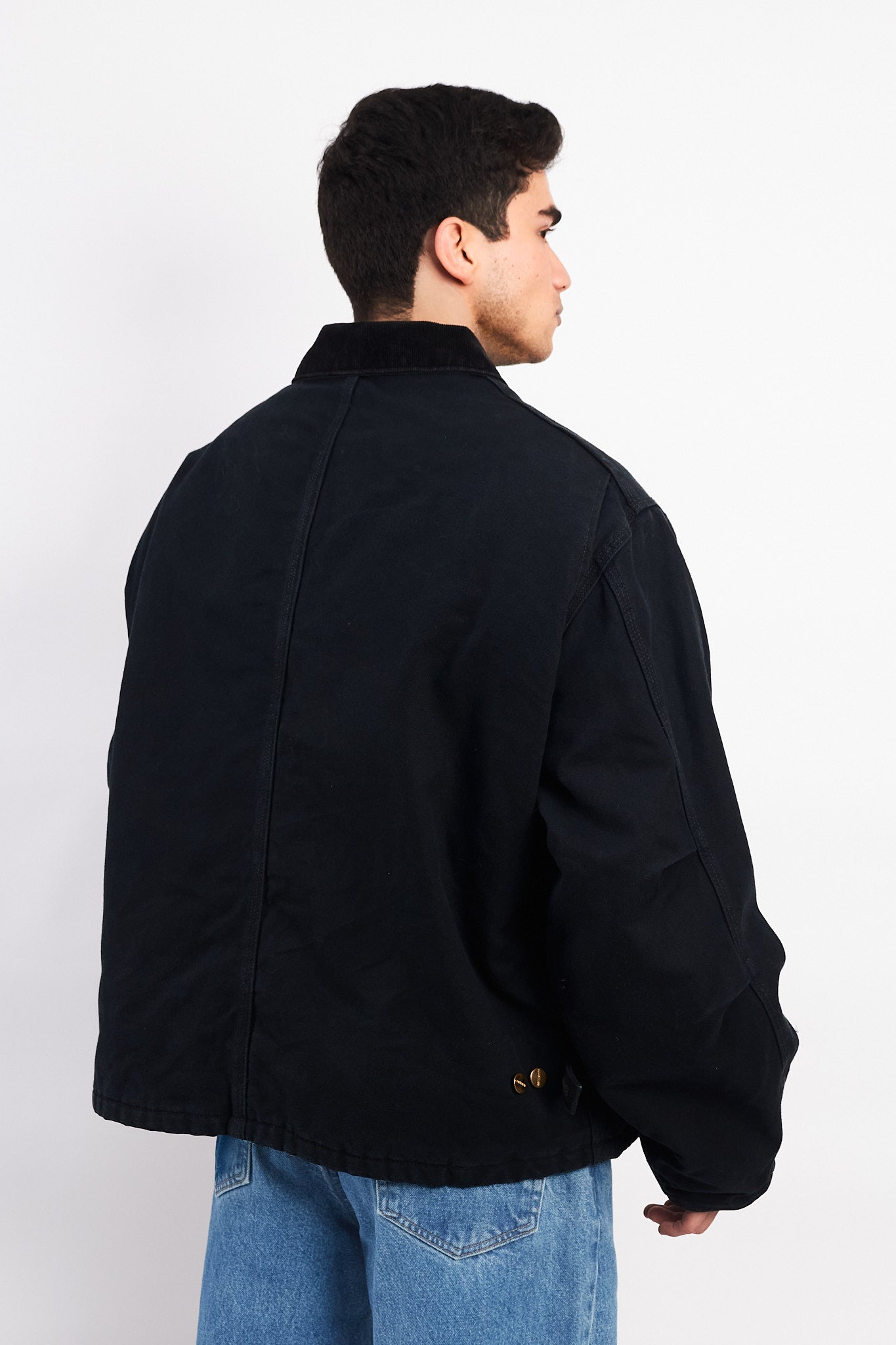 Vintage Carhartt Quilted Black Artic Jacket (L/XL)