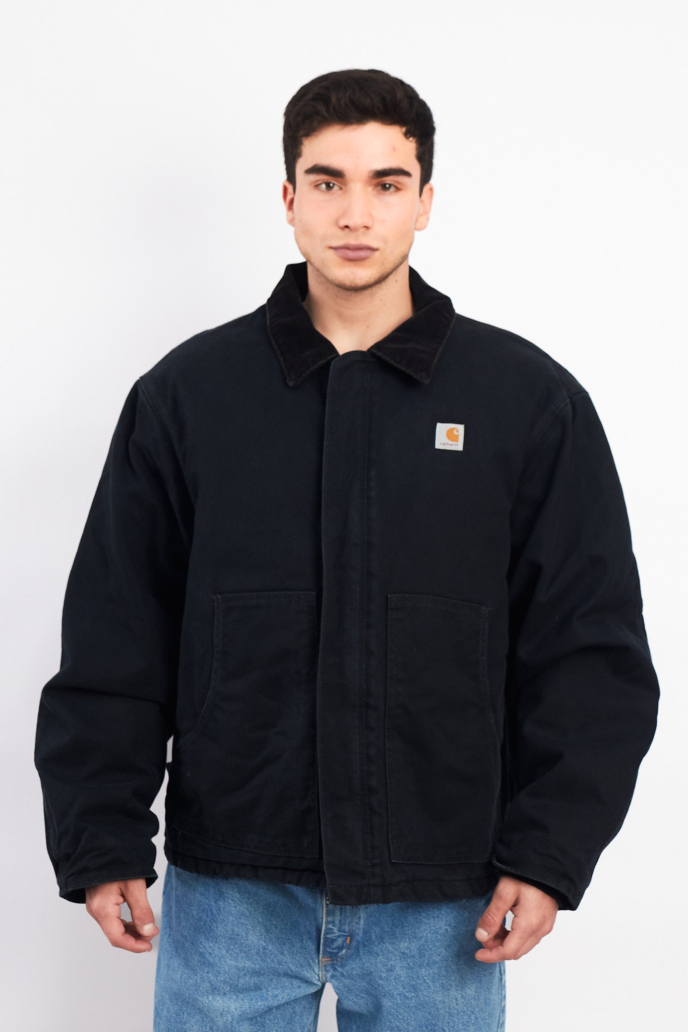 Vintage Carhartt Quilted Black Artic Jacket (L/XL)