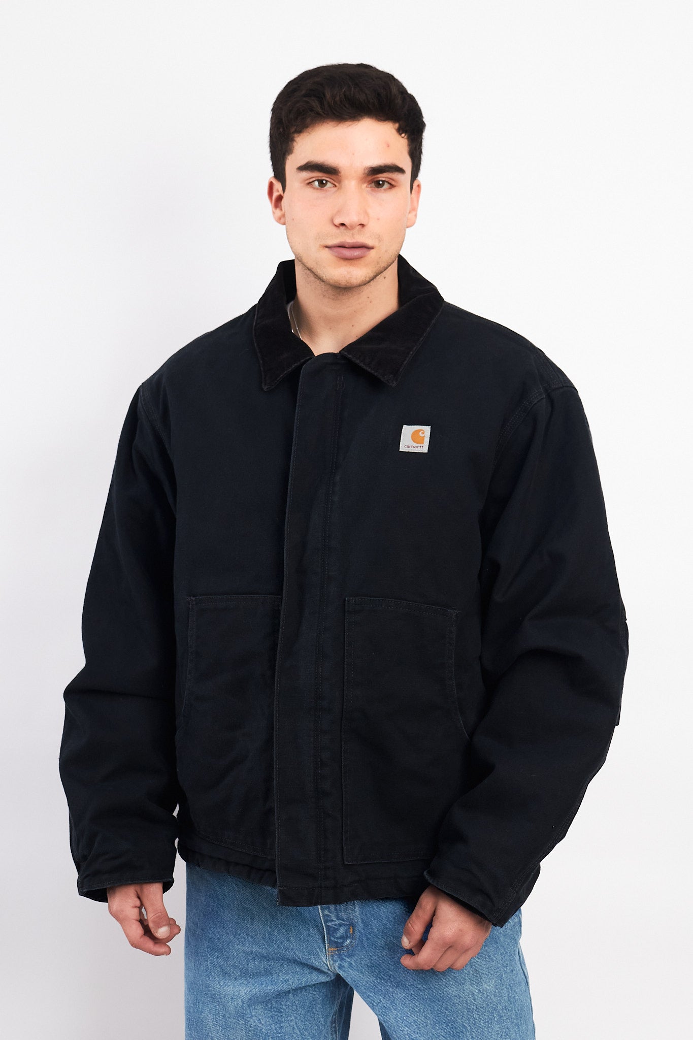 Vintage Carhartt Quilted Black Artic Jacket (L/XL)