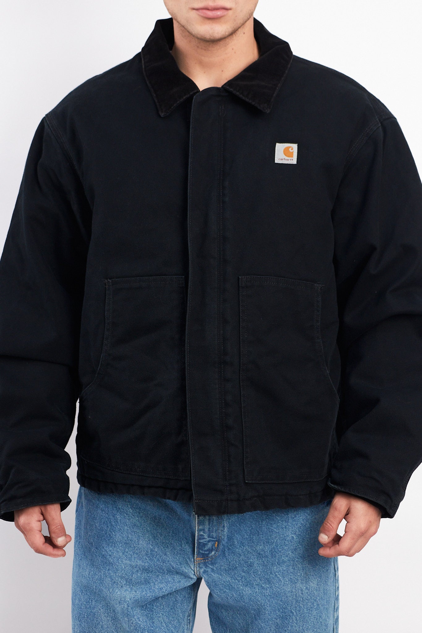 Vintage Carhartt Quilted Black Artic Jacket (L/XL)