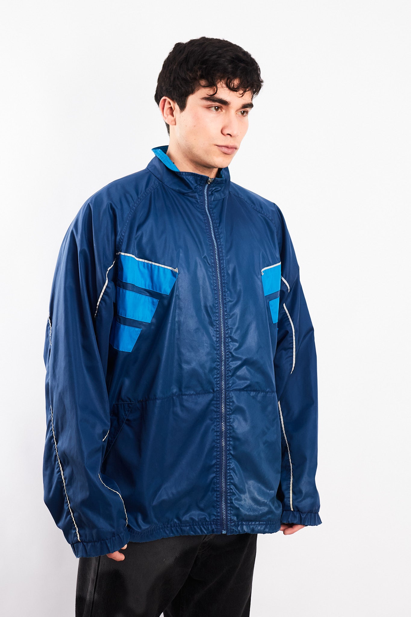 1990 Vintage Adidas Three Stripes Jacket (L/XL)