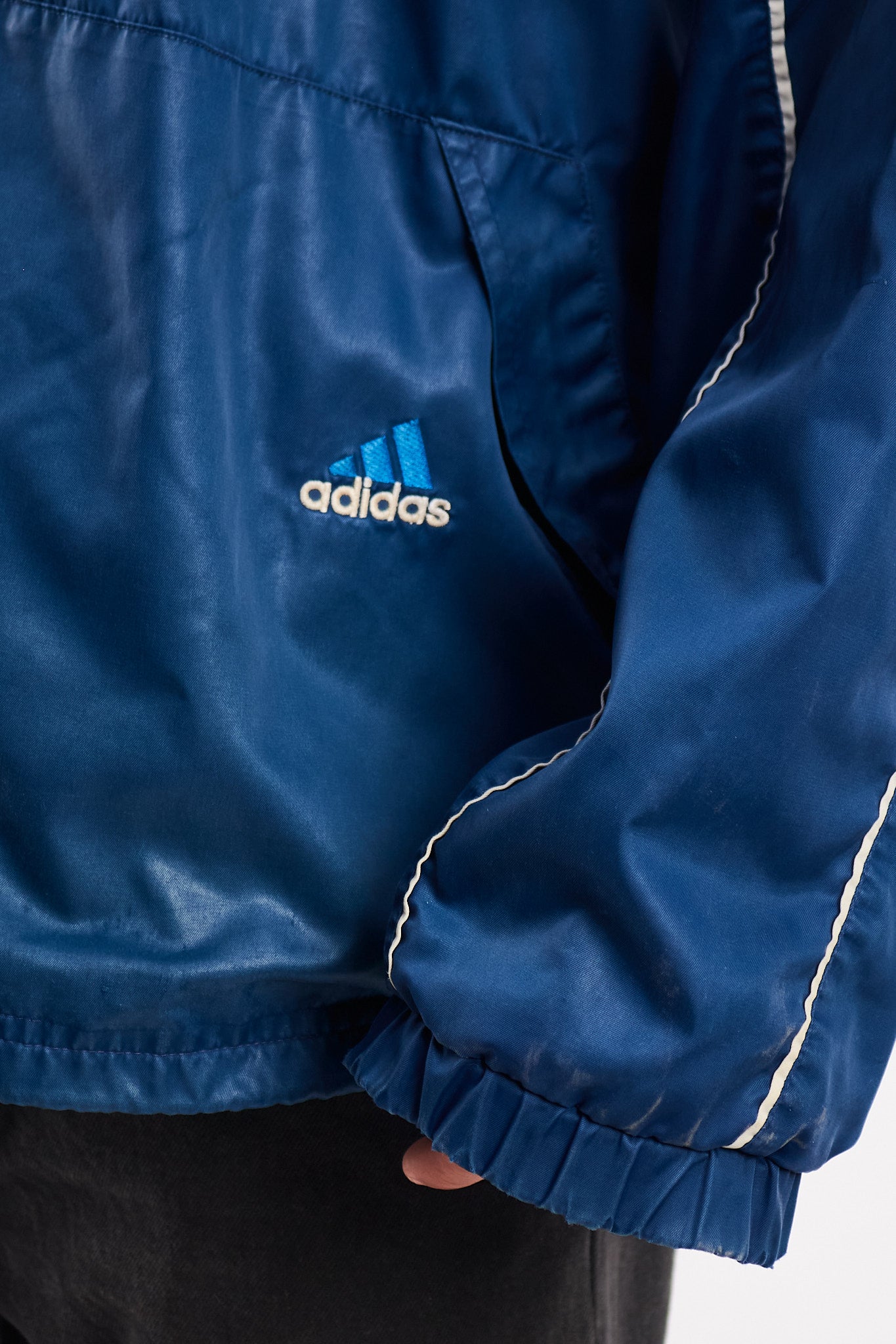 1990 Vintage Adidas Three Stripes Jacket (L/XL)