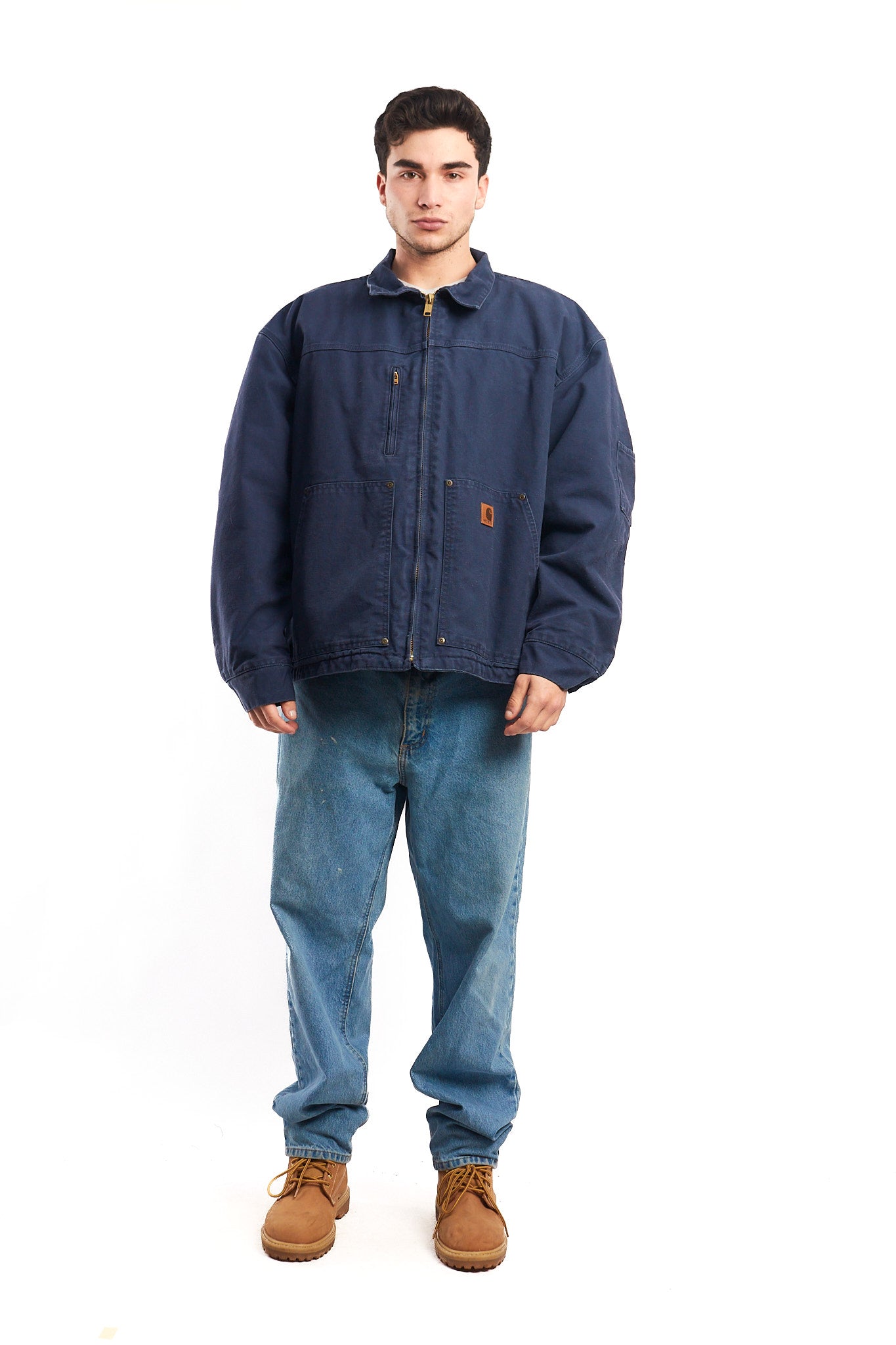 Vintage Carhartt Navy Workwear Jacket (L/XL)