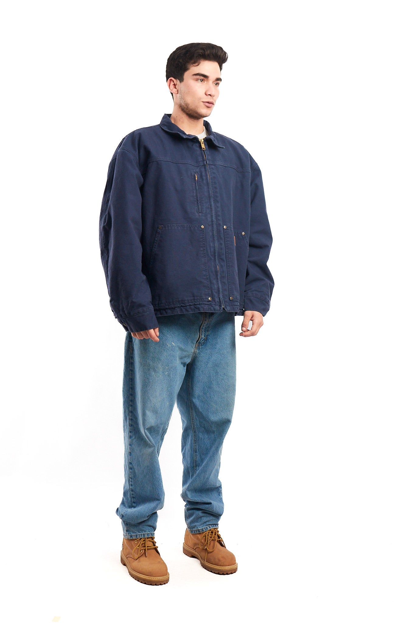 Vintage Carhartt Navy Workwear Jacket (L/XL)
