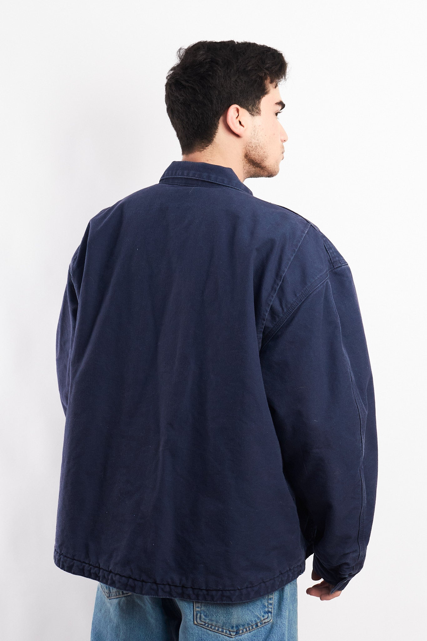Vintage Carhartt Navy Workwear Jacket (L/XL)