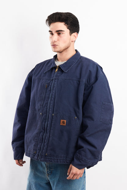 Vintage Carhartt Navy Workwear Jacket (L/XL)