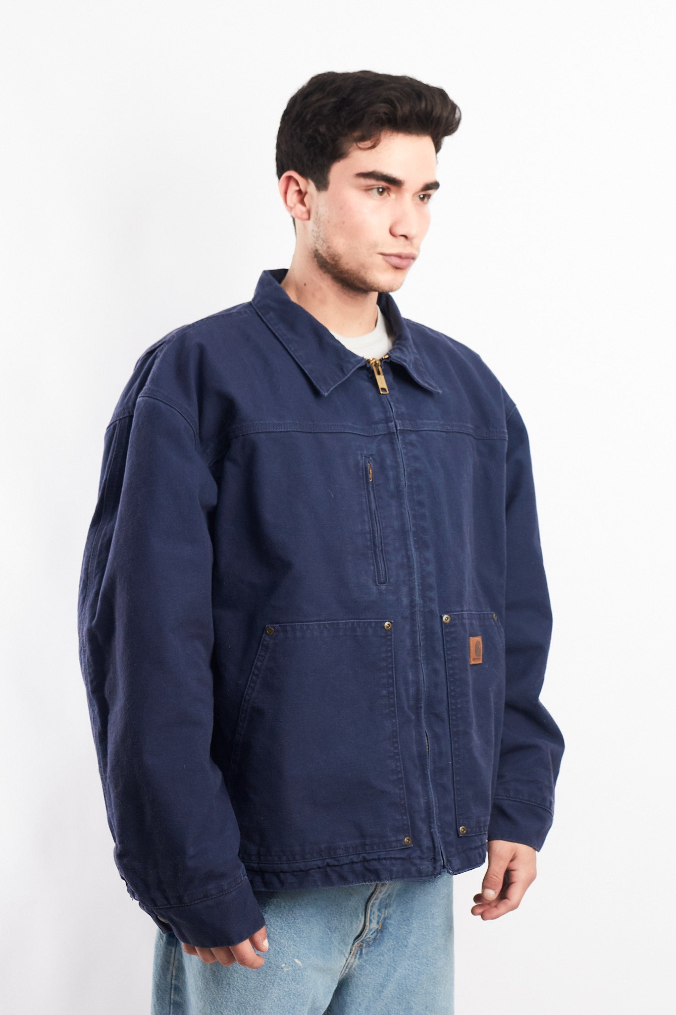 Vintage Carhartt Navy Workwear Jacket (L/XL)