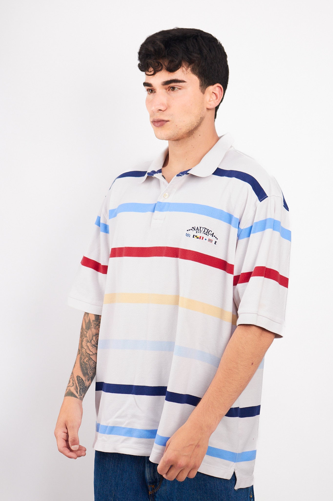 2000 Nautica Sailing Flag Polo Shirt (XL/XXL)