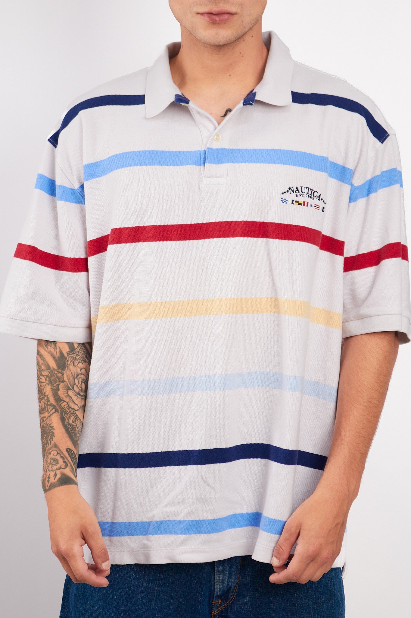 2000 Nautica Sailing Flag Polo Shirt (XL/XXL)