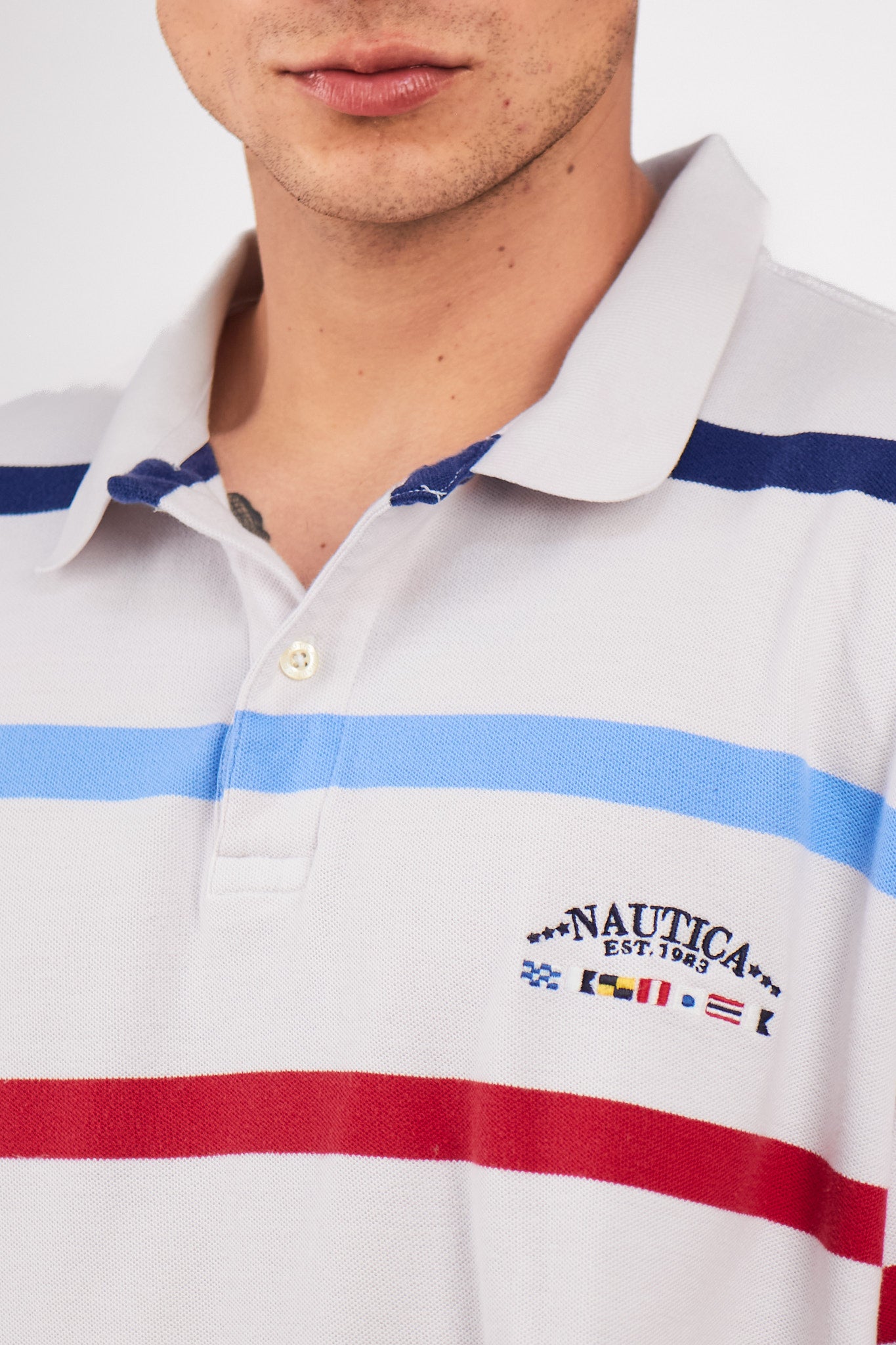 2000 Nautica Sailing Flag Polo Shirt (XL/XXL)