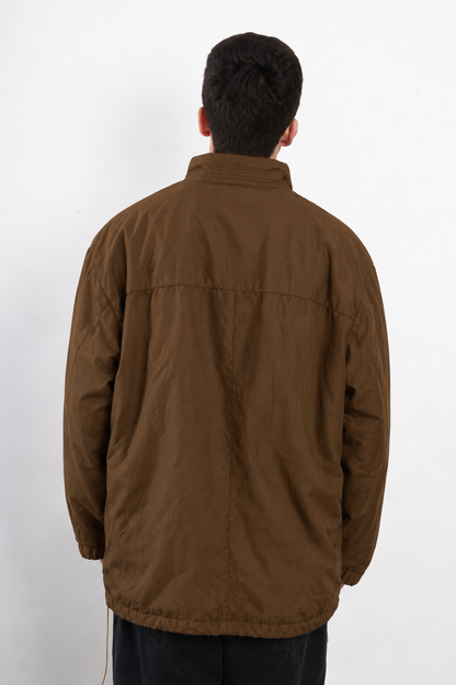 2000 Vintage Givenchy Coffee Peachskin Coat (L)