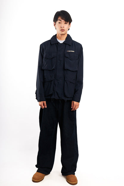 2000 Vintage Tommy Hilfiger Flag Collar Cargo Jacket (M)