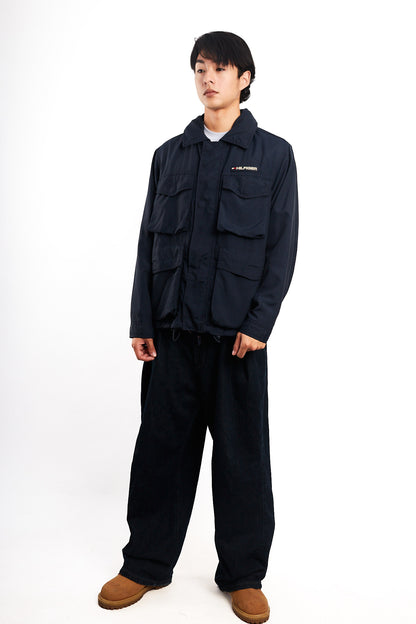 2000 Vintage Tommy Hilfiger Flag Collar Cargo Jacket (M)