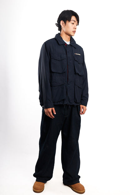 2000 Vintage Tommy Hilfiger Flag Collar Cargo Jacket (M)