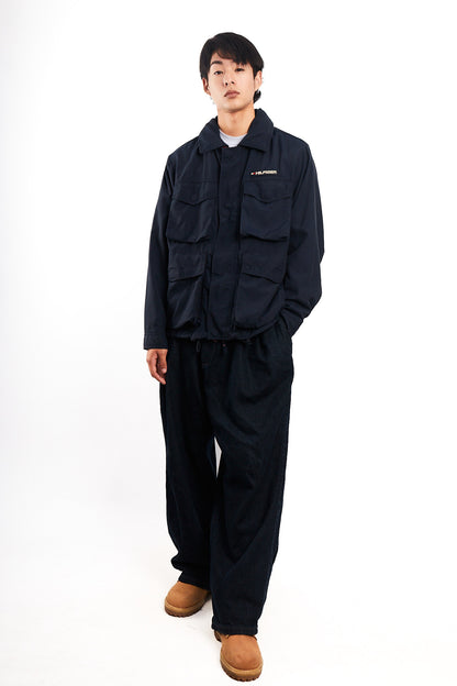 2000 Vintage Tommy Hilfiger Flag Collar Cargo Jacket (M)