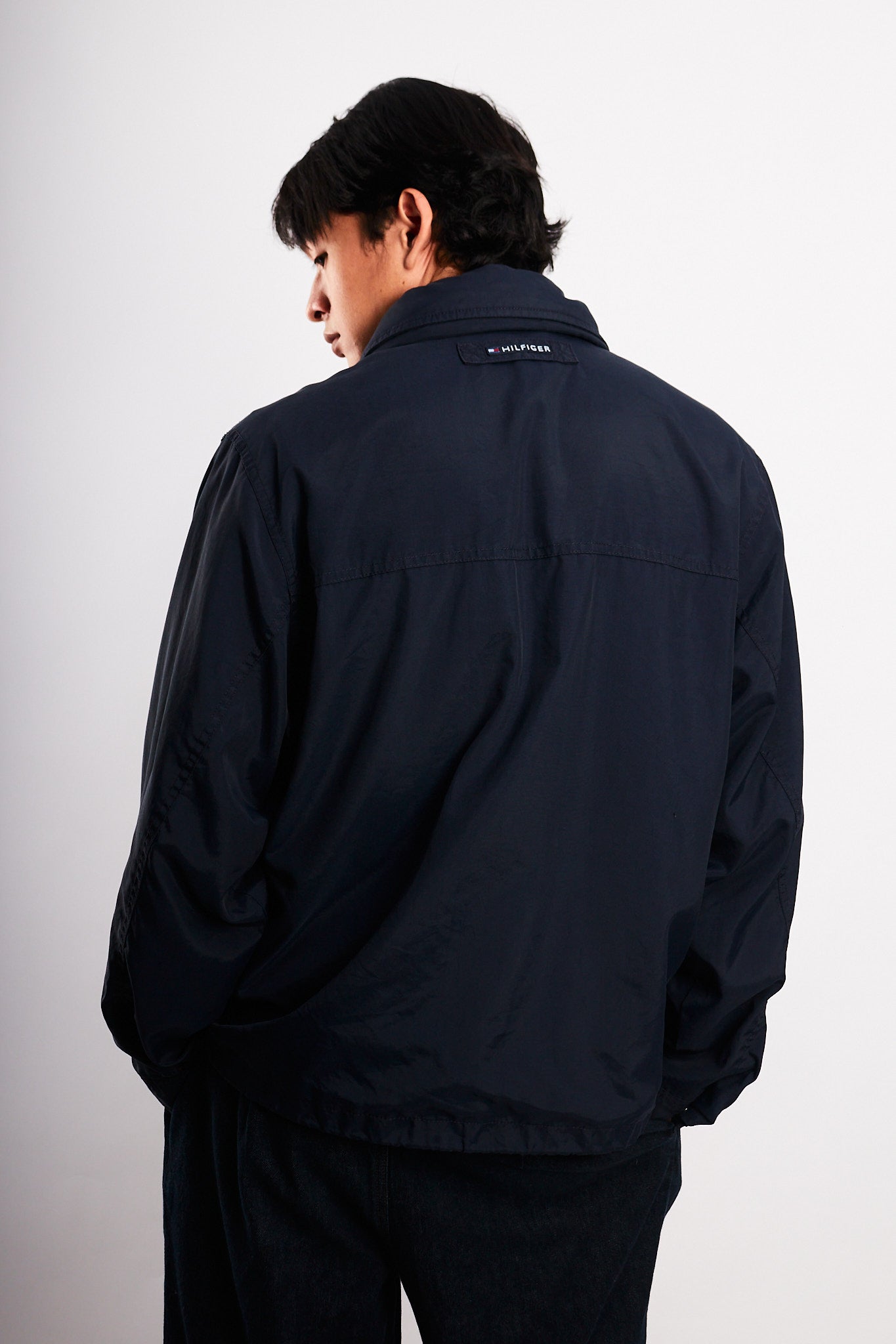 2000 Vintage Tommy Hilfiger Flag Collar Cargo Jacket (M)