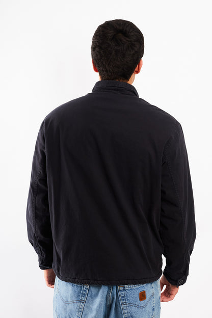 2000 Vintage Tommy Hilfiger Black Harrington (L/XL)