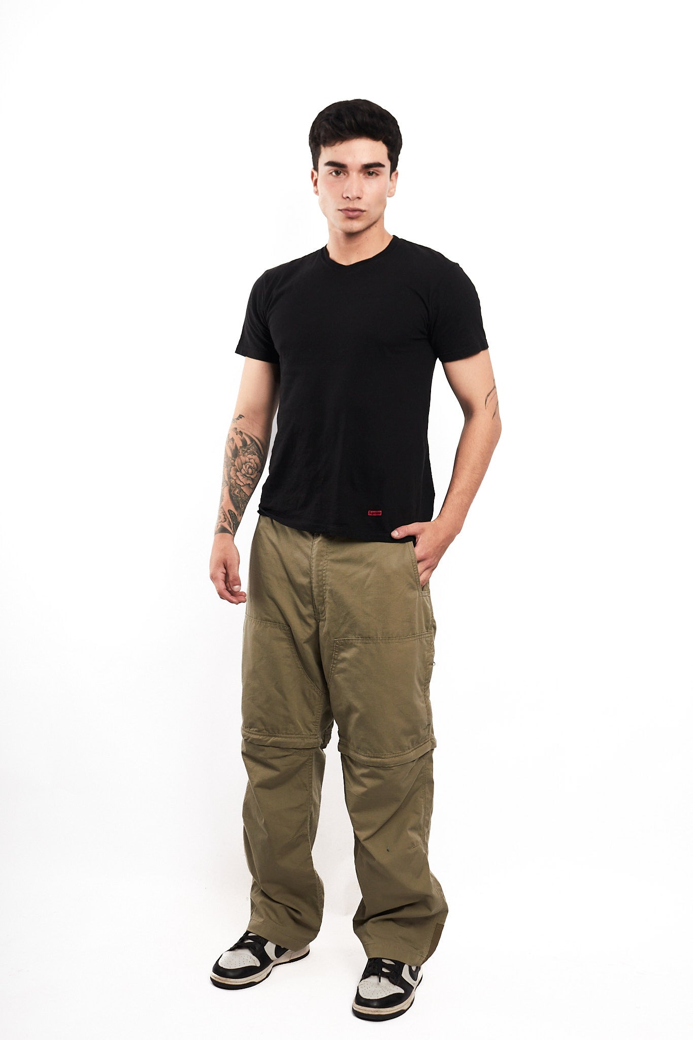 2000 Carhartt Olive Green Convertible Baggy Parachute (36/38)