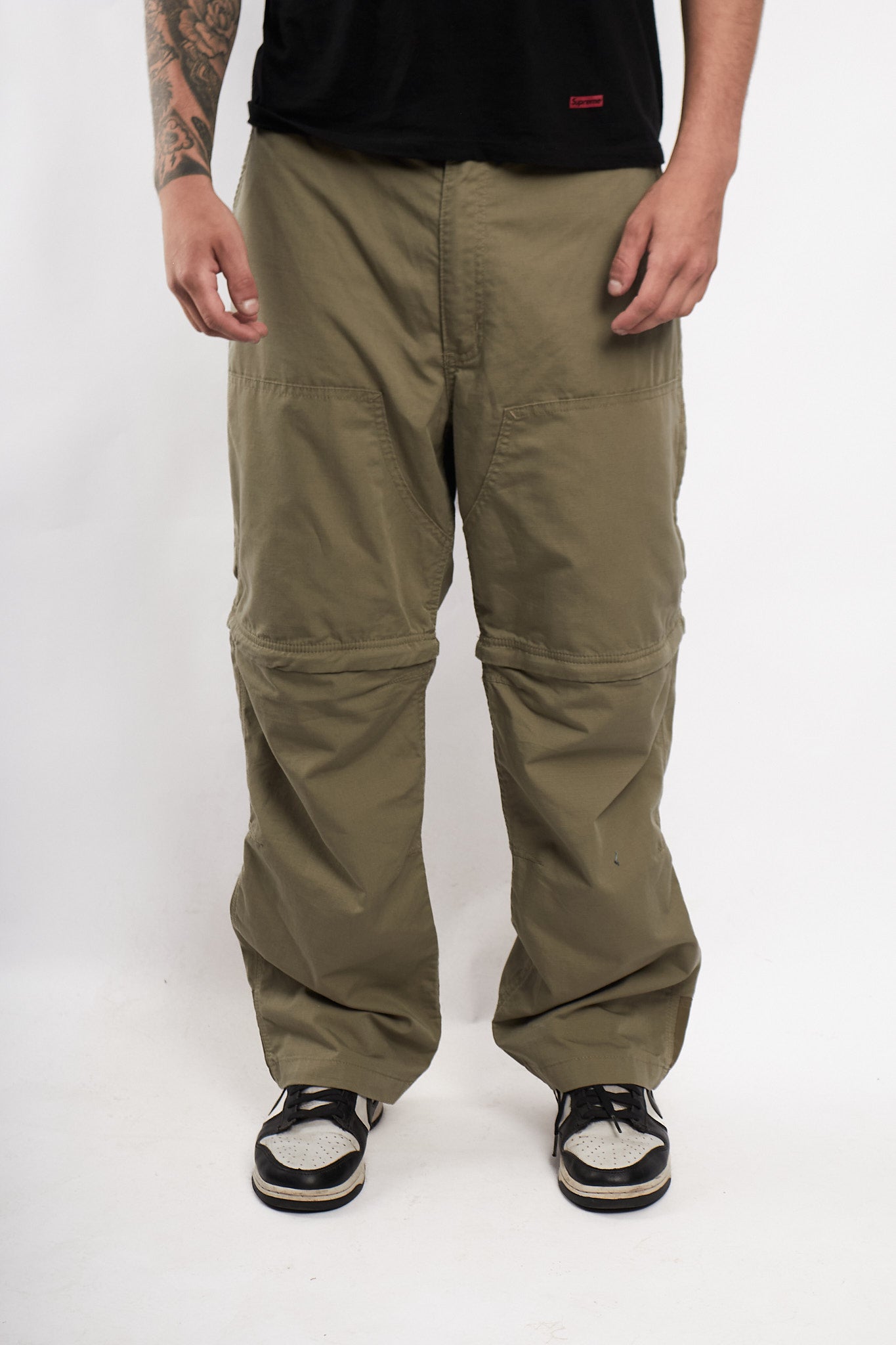 2000 Carhartt Olive Green Convertible Baggy Parachute (36/38)