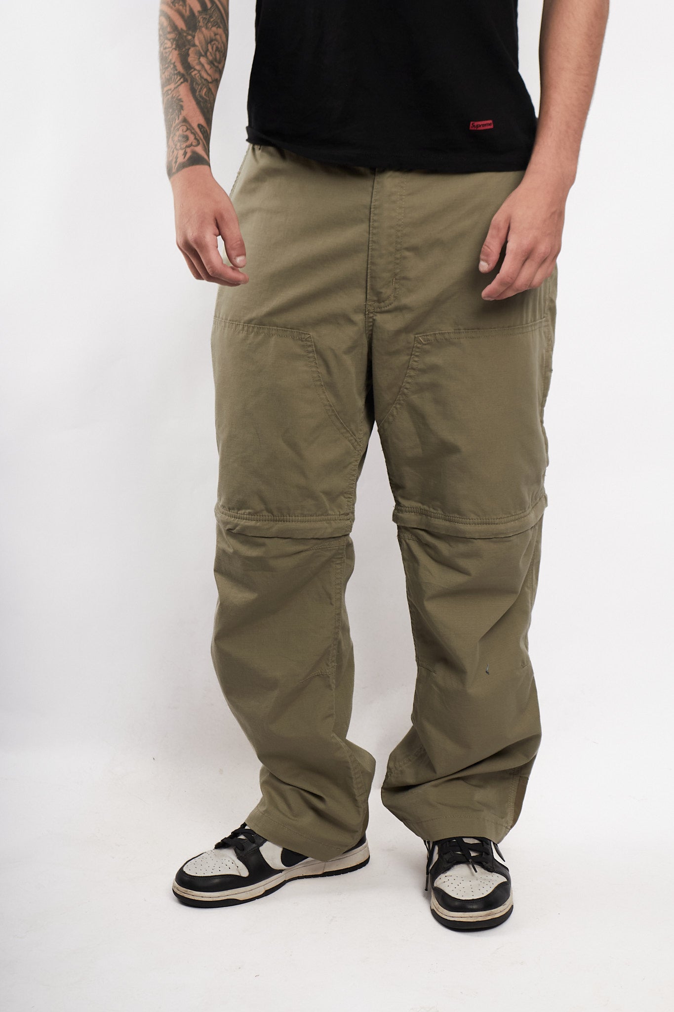 2000 Carhartt Olive Green Convertible Baggy Parachute (36/38)