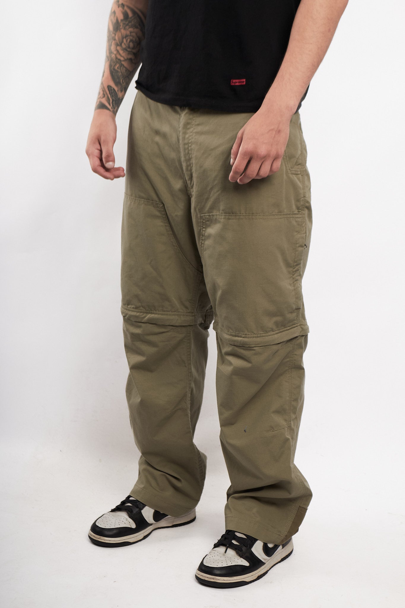 2000 Carhartt Olive Green Convertible Baggy Parachute (36/38)