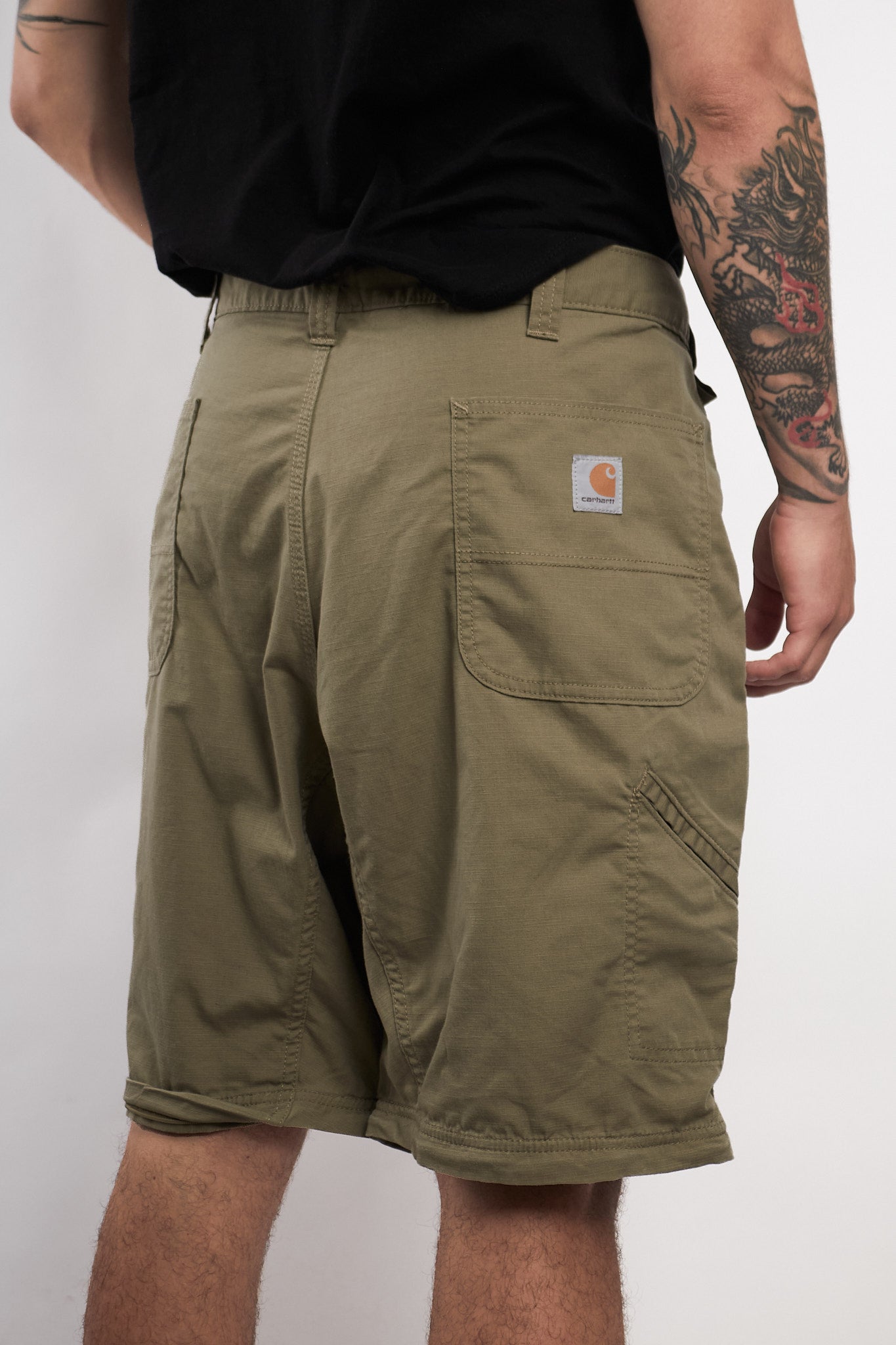 2000 Carhartt Olive Green Convertible Baggy Parachute (36/38)