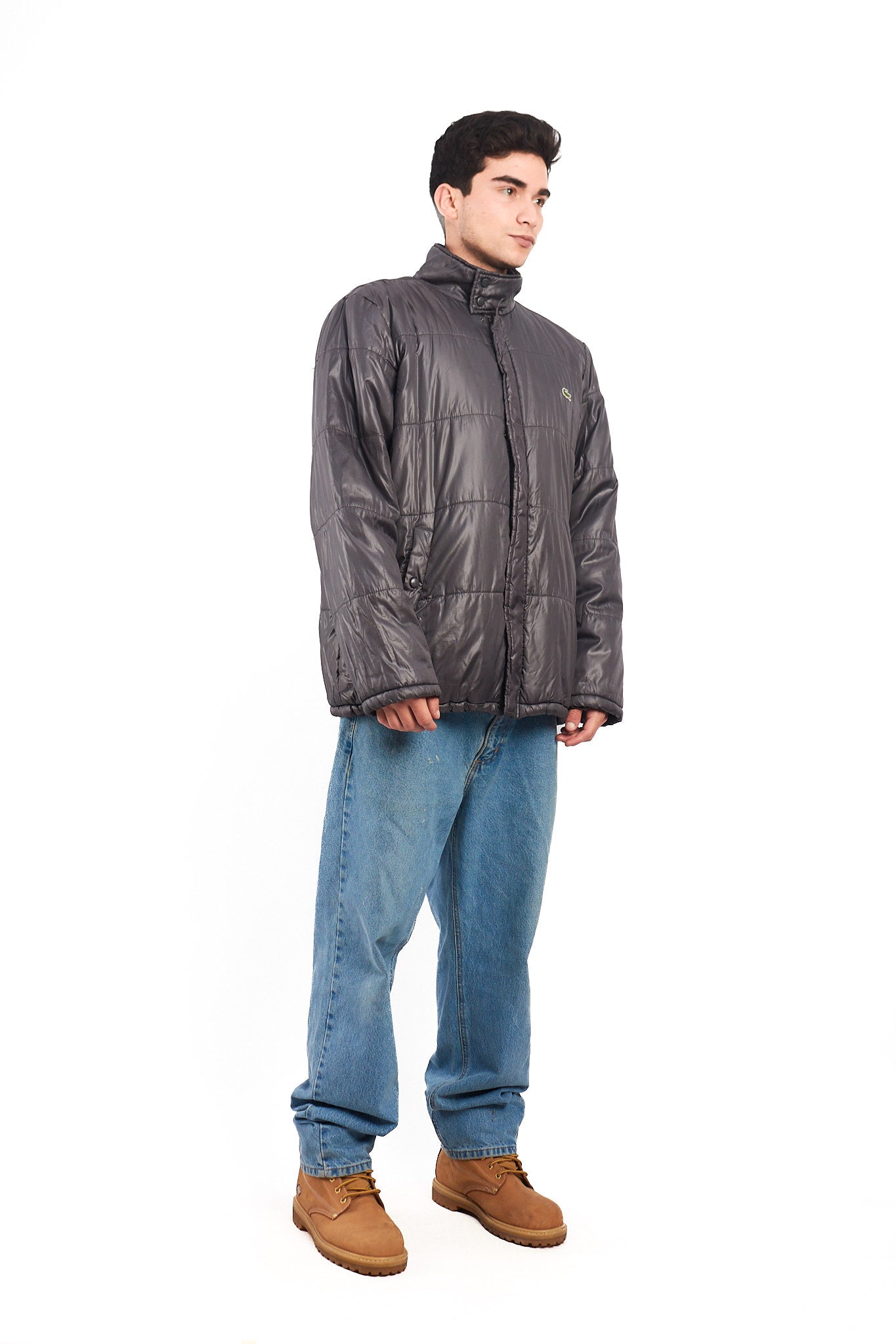 1990 Lacoste Graphite Puffer Jacket (L/XL)