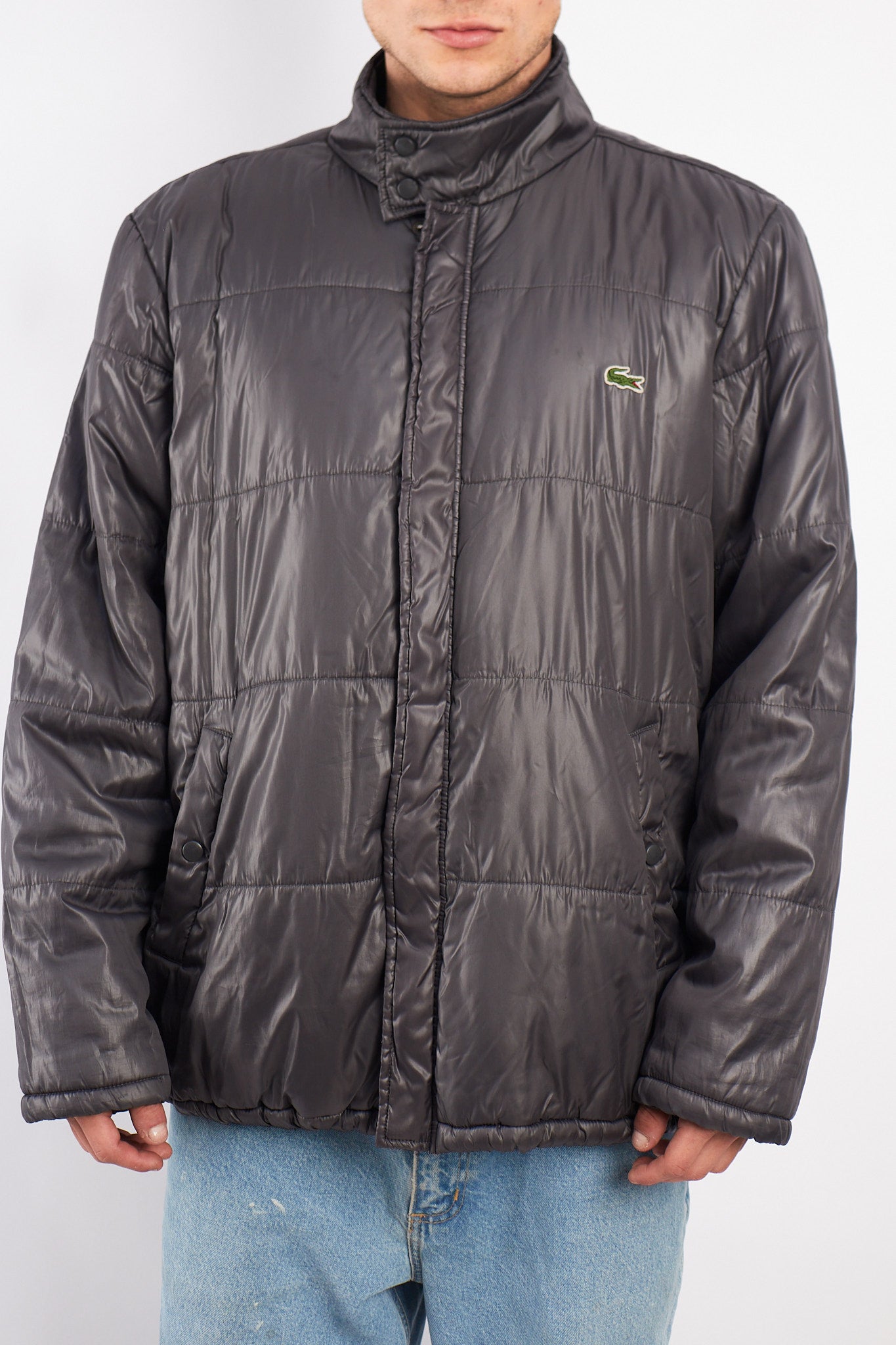 1990 Lacoste Graphite Puffer Jacket (L/XL)