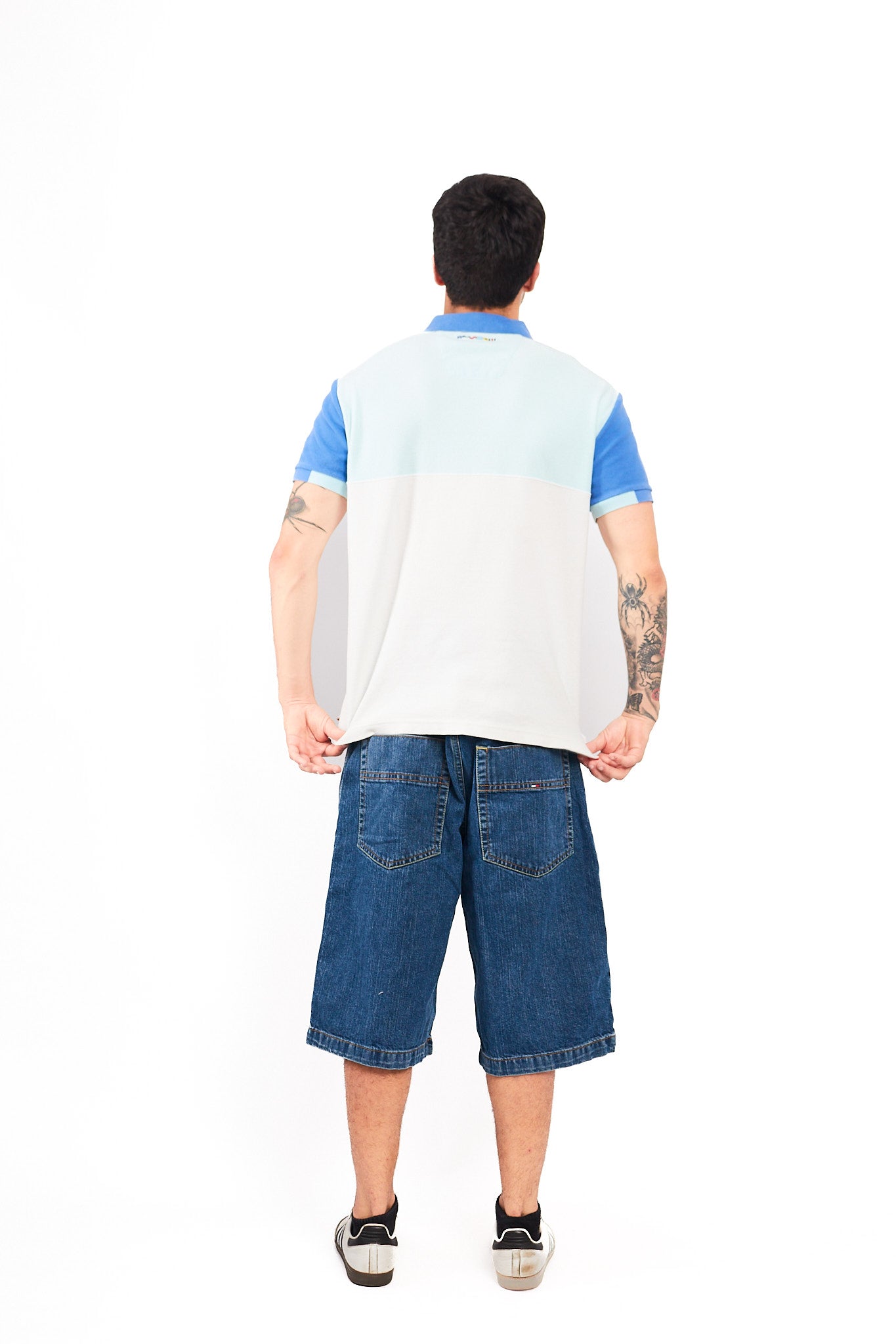 2000 Nautica Colorblock Sailing Flag Polo Shirt (M)