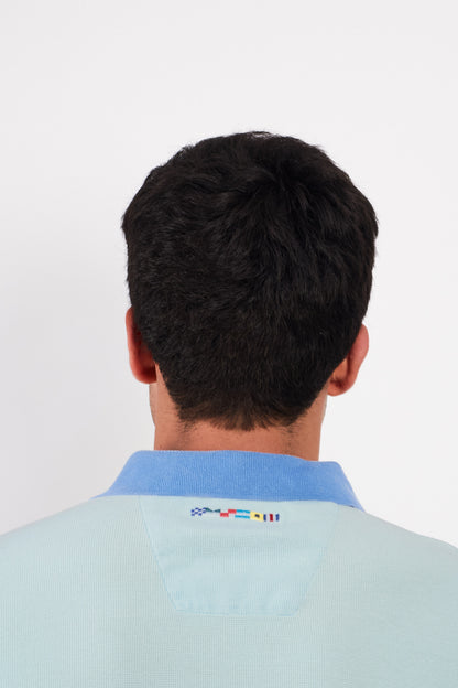 2000 Nautica Colorblock Sailing Flag Polo Shirt (M)