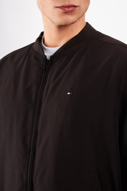 2000 Vintage Tommy Hilfiger Black Bomber Jacket (M)