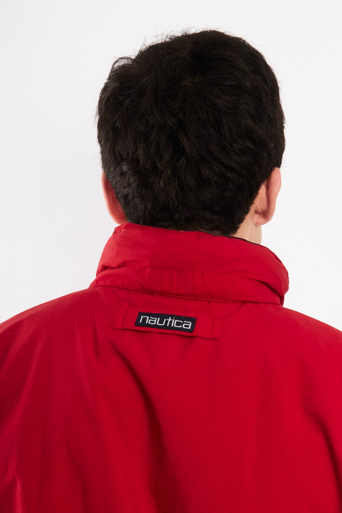 1990 Vintage Nautica Colorblock Spellout Jacket (S)