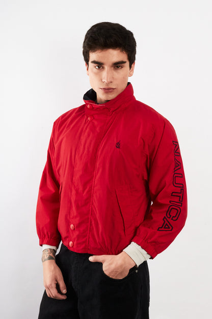 1990 Vintage Nautica Colorblock Spellout Jacket (S)