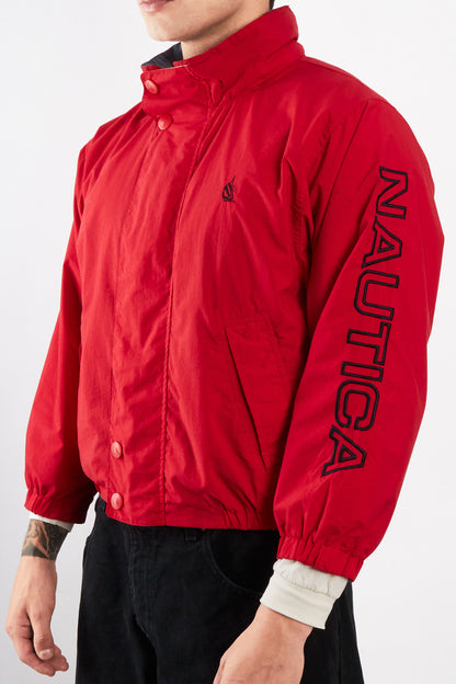 1990 Vintage Nautica Colorblock Spellout Jacket (S)