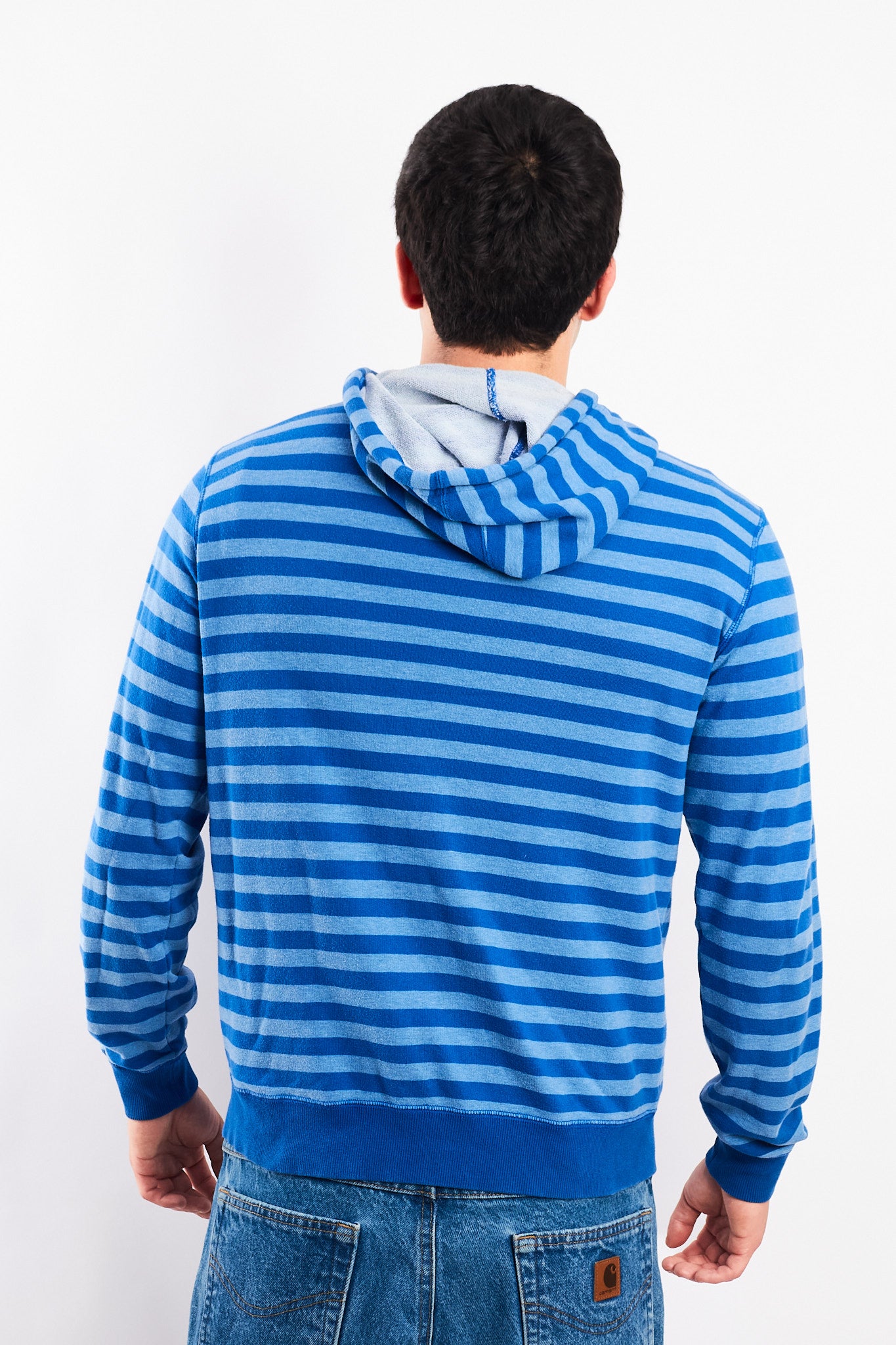 2000 Adidas Striped Full Zip Hoodie (M)