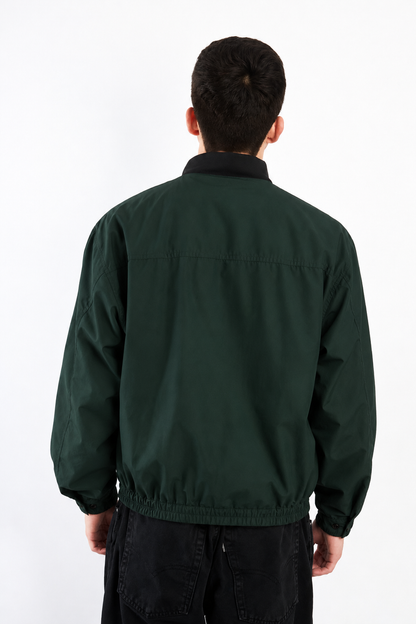 2000 Vintage Yves Saint Laurent Forest Green Bomber Jacket (M)