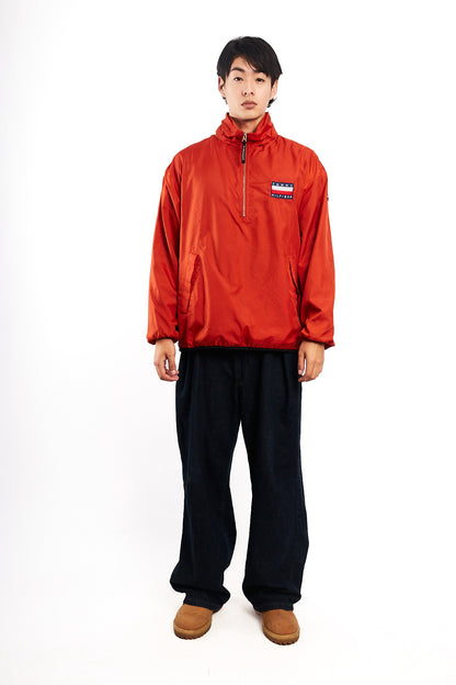 1990 Vintage Tommy Hilfiger Orange Quarter Zip (M)