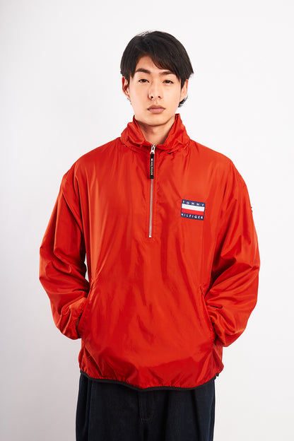 1990 Vintage Tommy Hilfiger Orange Quarter Zip (M)